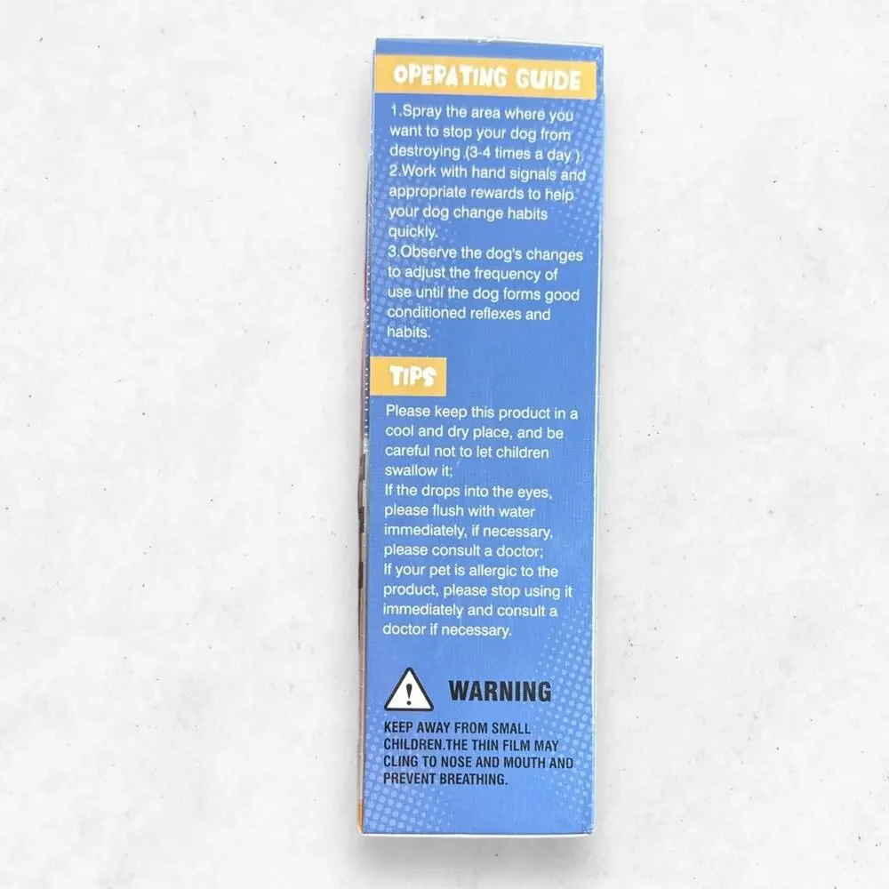 Pet Anti-Chew Bitterness Spray 150ml Dog Cat Natural LOT of 2 New